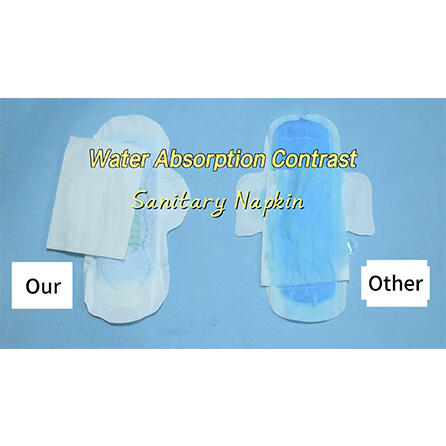 Water absorption test of sanitary napkins