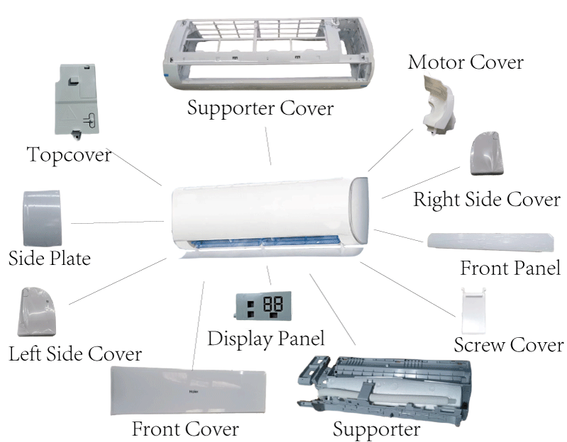 HVAC Fabricators ABS PP Plastic Parts Air Vent Louver Grille factory