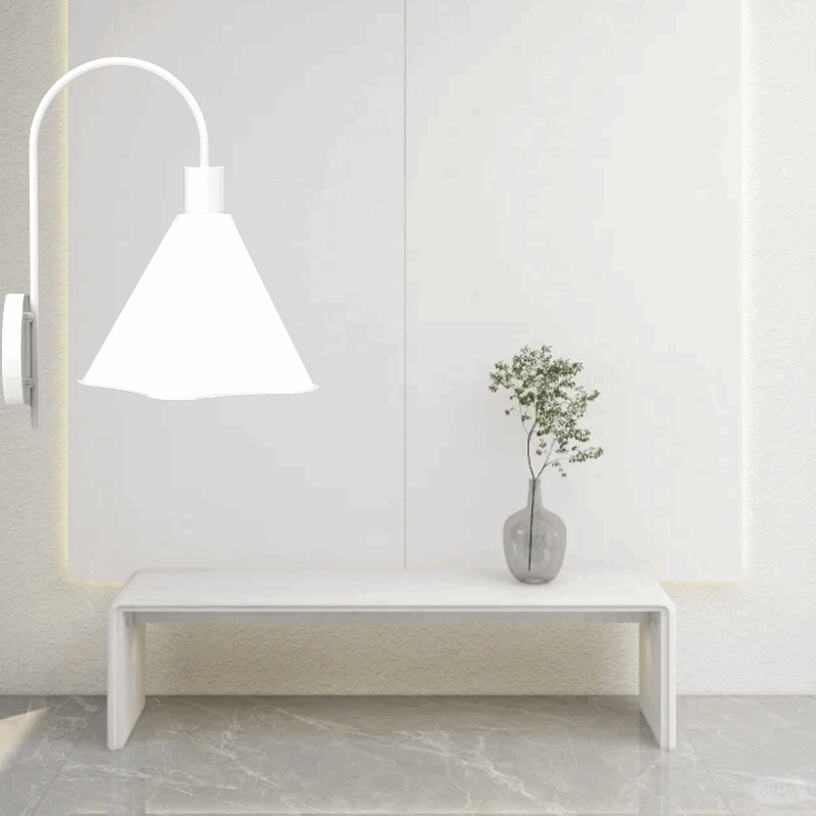 Nordic LED Nachtkastje Wandlamp Simpel Glas Versierlijk Circulair Licht voor Studie voor Slaapkamer Ingebouwd