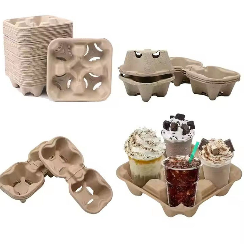 Coffee Paper Cup Carrier 4 Cup Paper