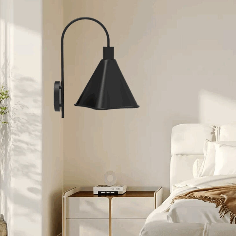 Nordic LED Nachtkastje Wandlamp Simpel Glas Versierlijk Circulair Licht voor Studie voor Slaapkamer Ingebouwd