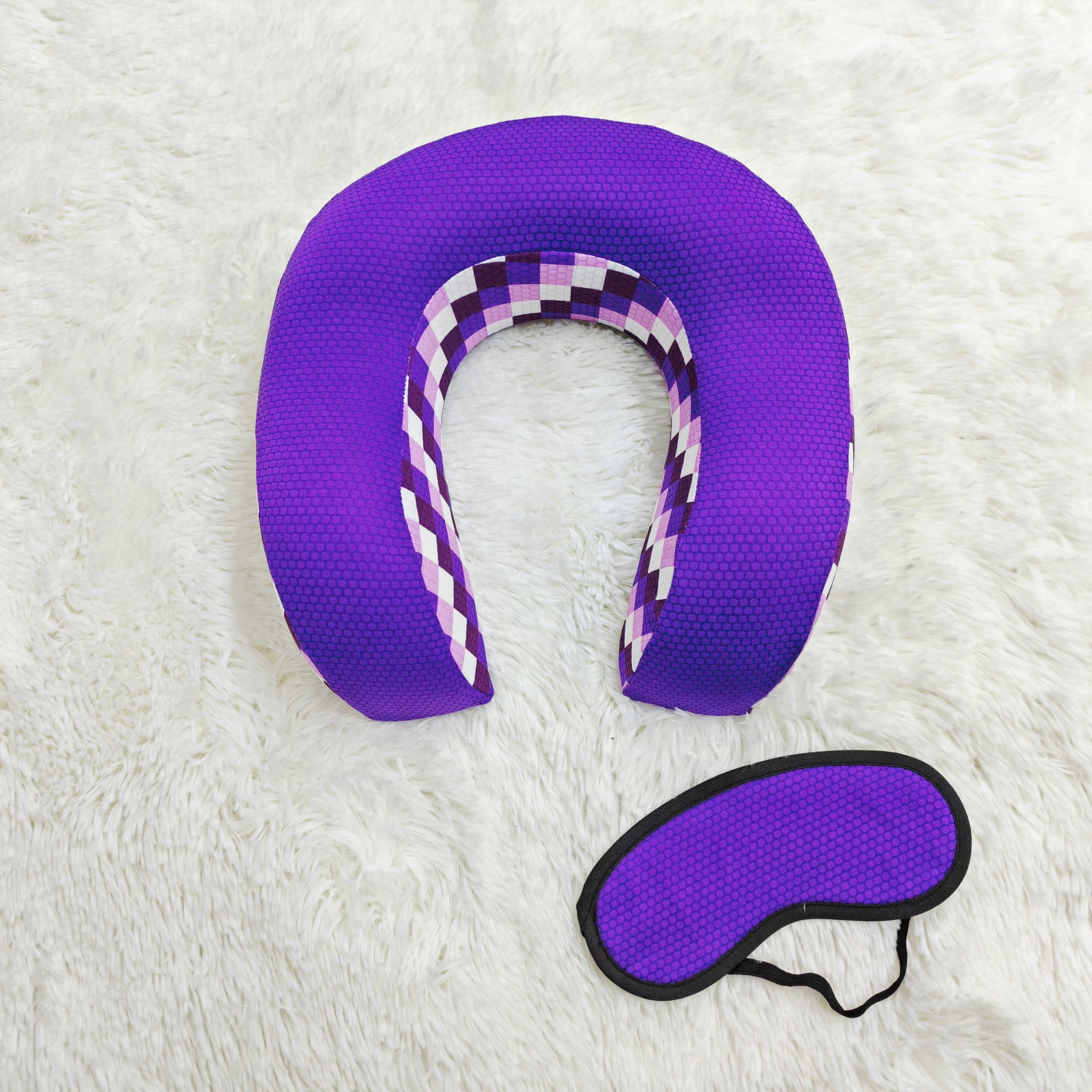 Comfortable Memory Foam Neck Travel Pillow Eye mask set details