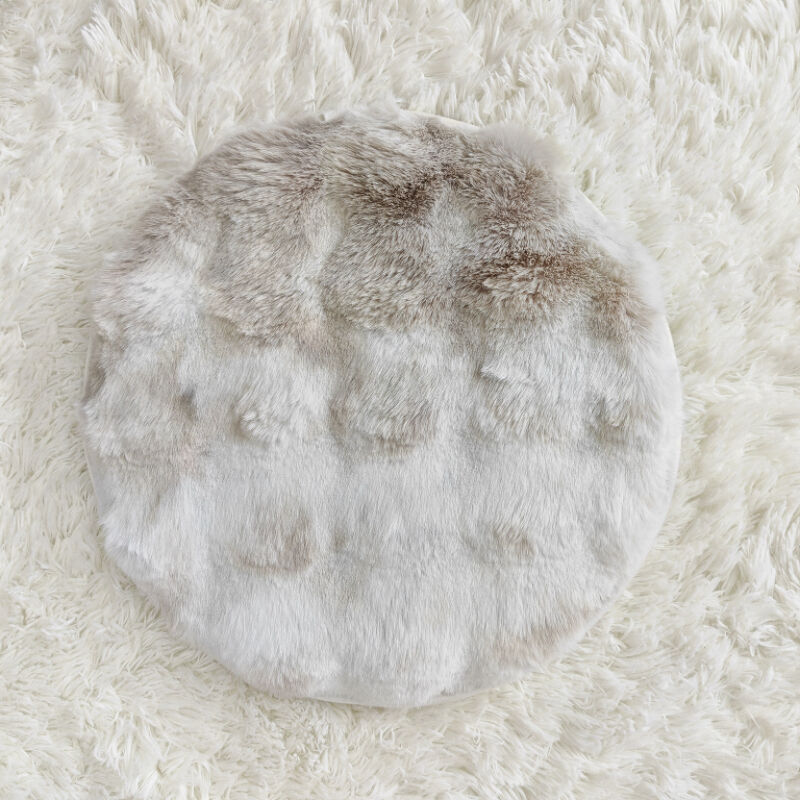 Rabbit Fur Seat Cushion Memory Foam Pad factory