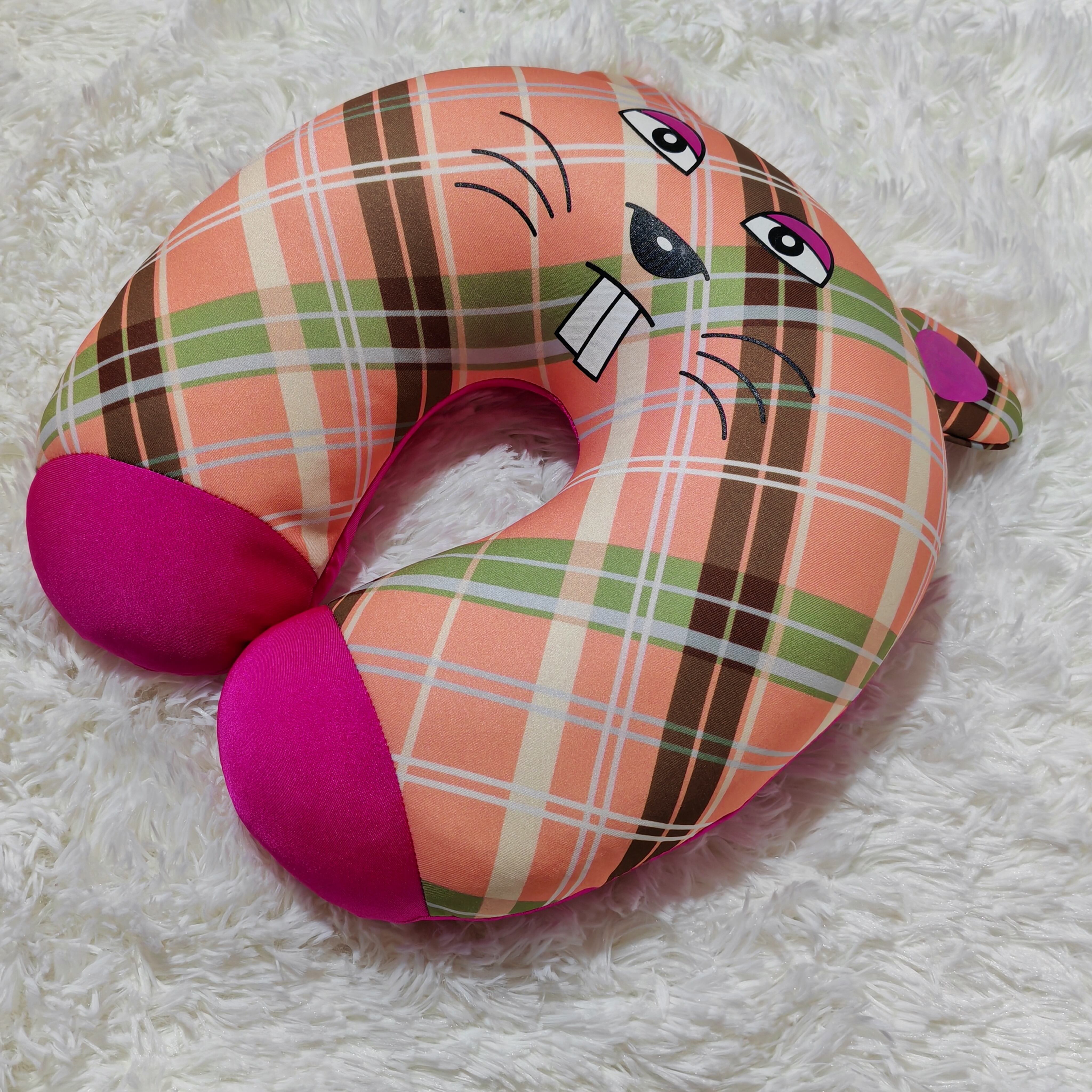 Adorable Animal Neck Travel Pillow Digital Printed supplier