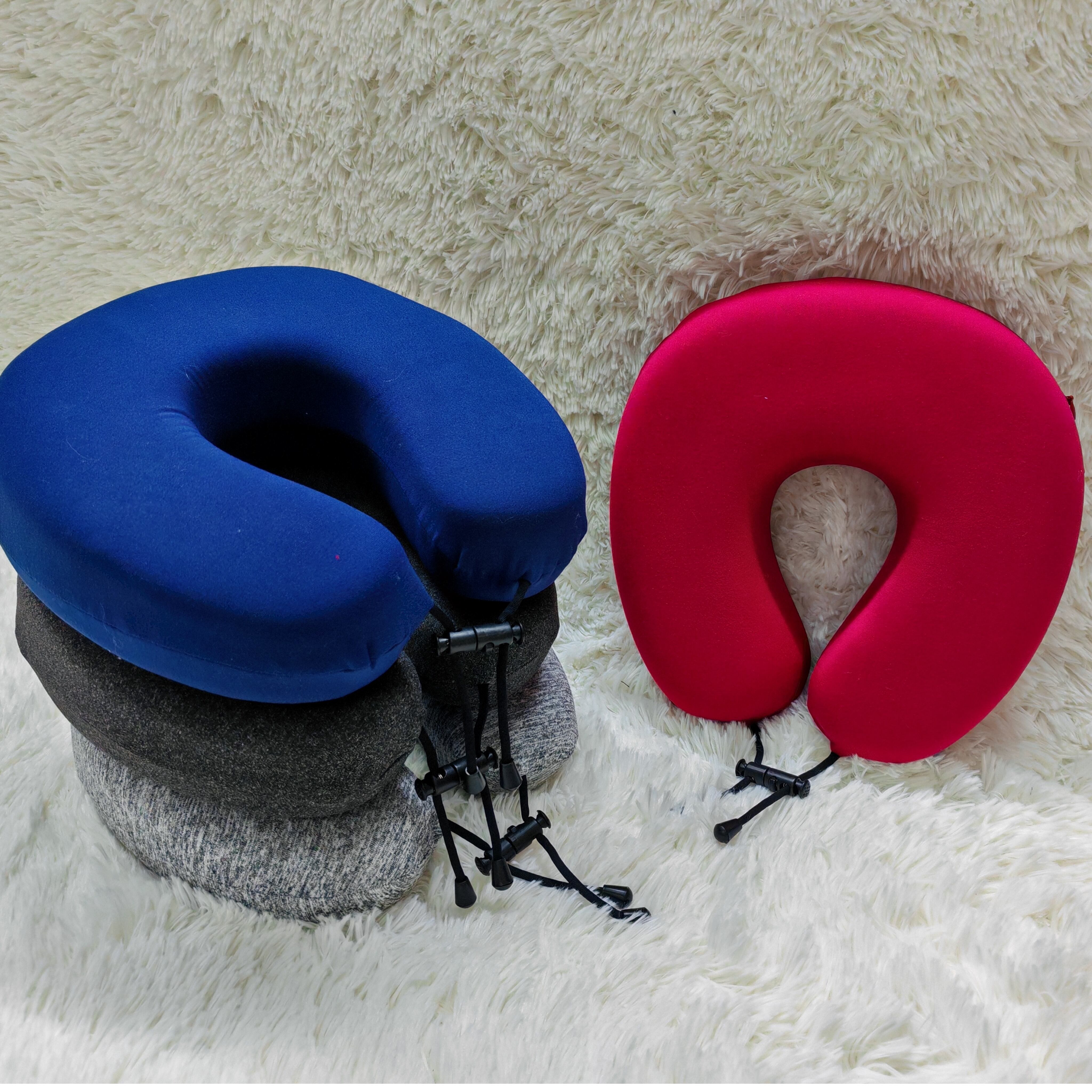 Memory Foam Neck Travel Pillow with Eye mask set manufacture