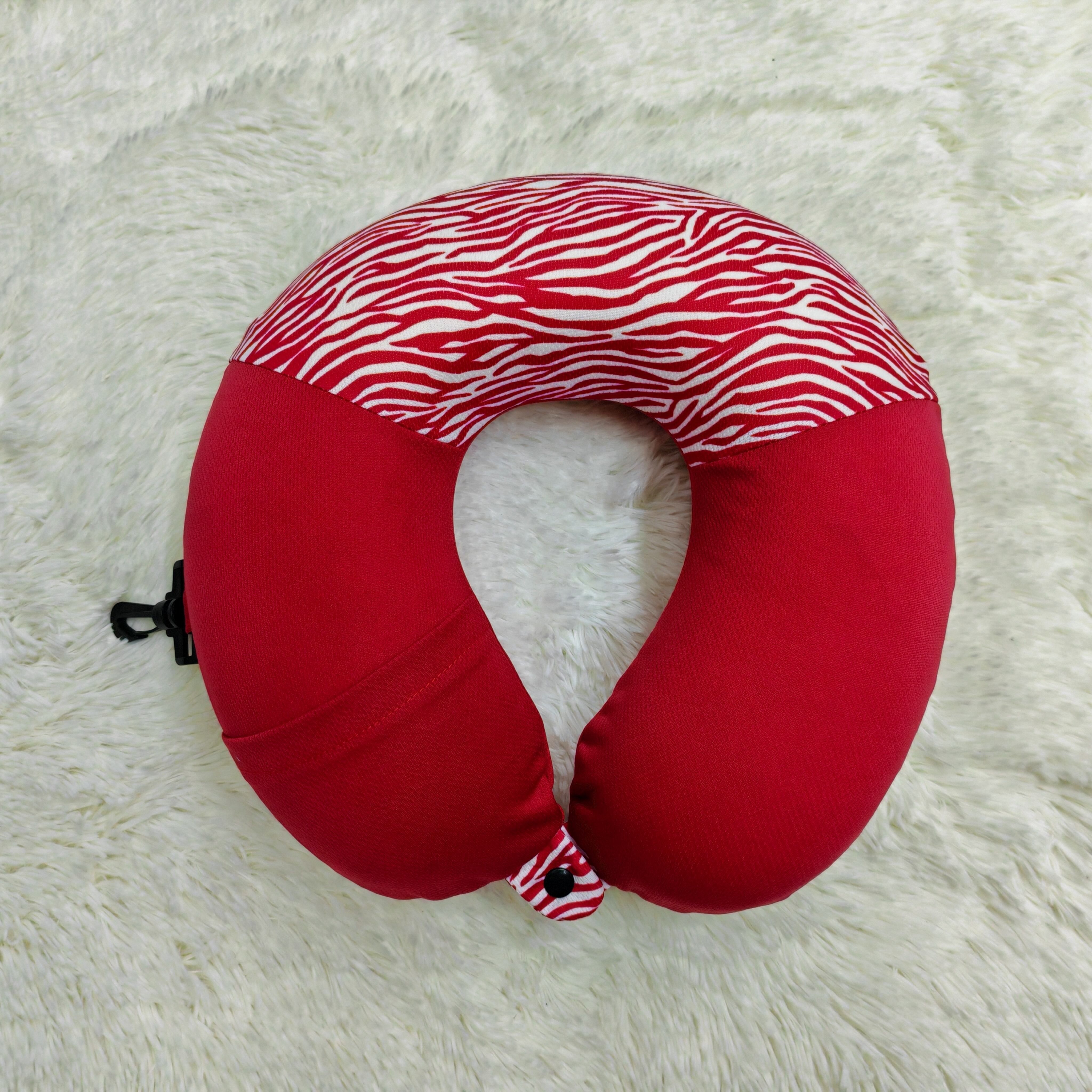 Memory Foam Neck Travel Pillow with Digital printed and Eye mask set supplier