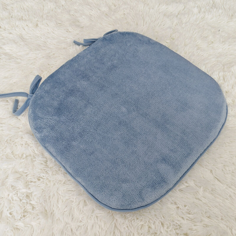 Seat Cushion with Ties Durable Flannel Fabric Reversible details