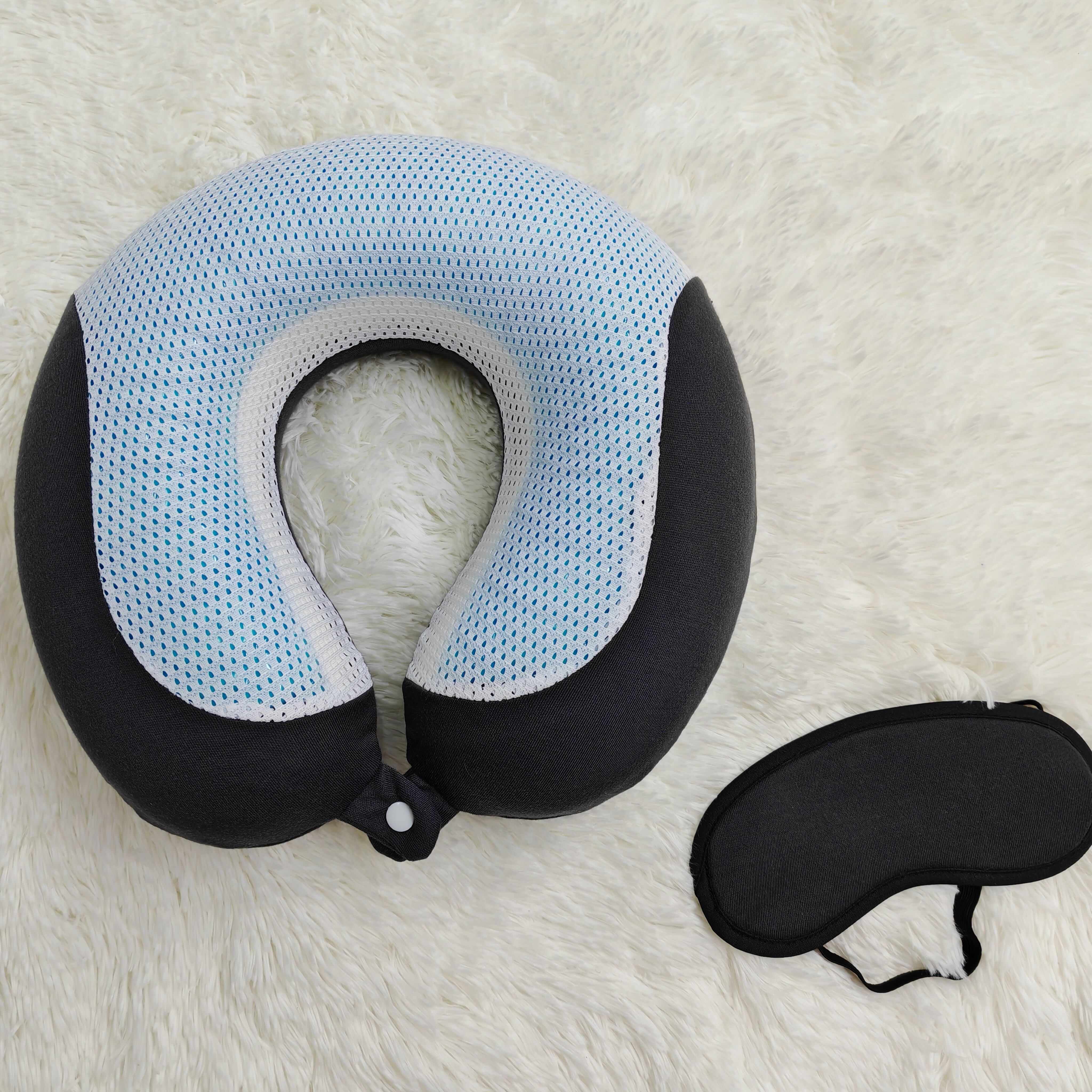 Comfortable Memory Foam Neck Travel Pillow with Cooling Gel factory