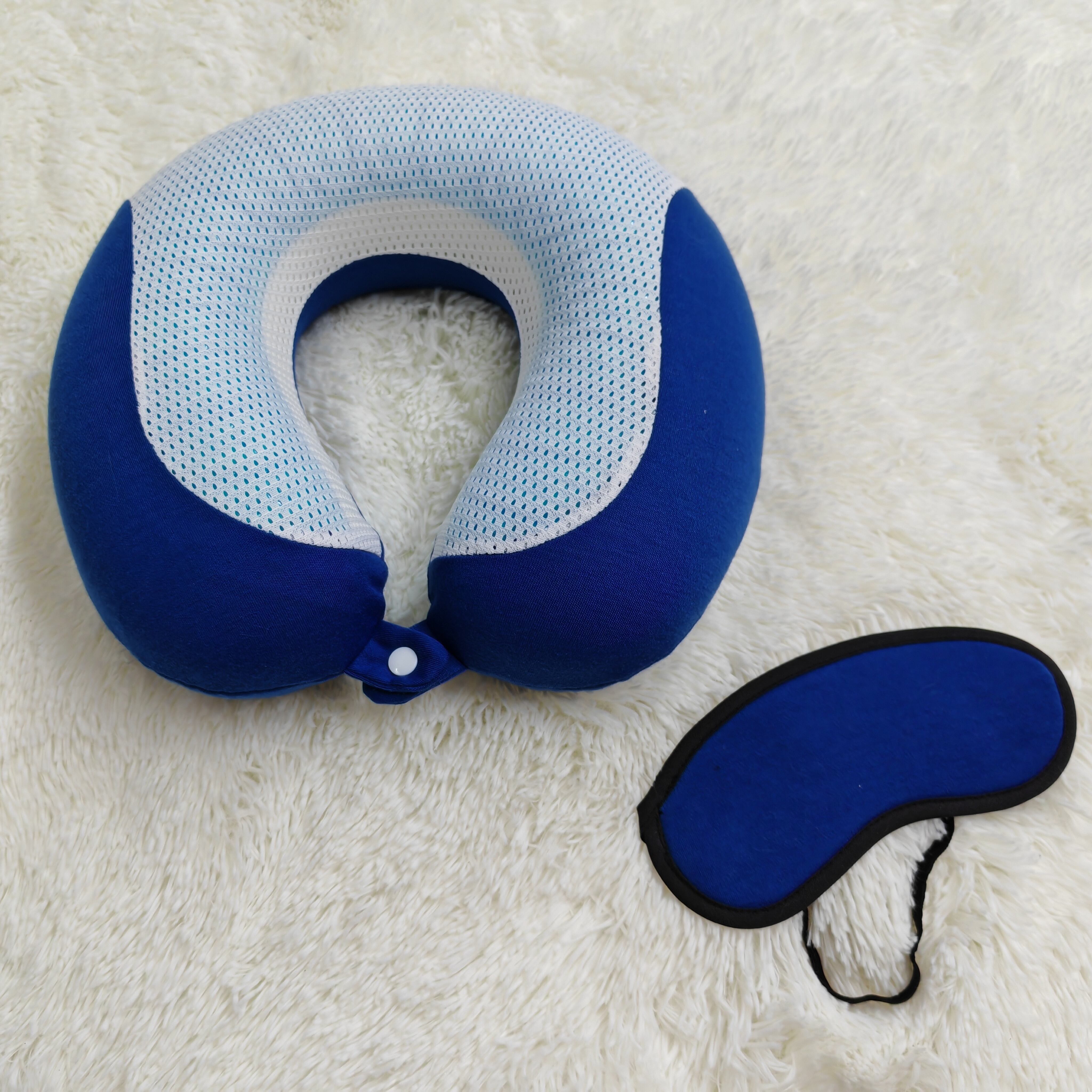 Comfortable Memory Foam Neck Travel Pillow with Cooling Gel manufacture