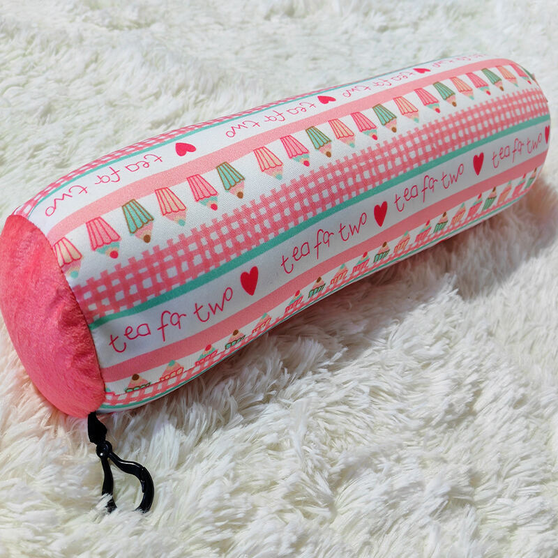 Long Round Comfort Squishy Microbeads Digital Printed Pillow manufacture