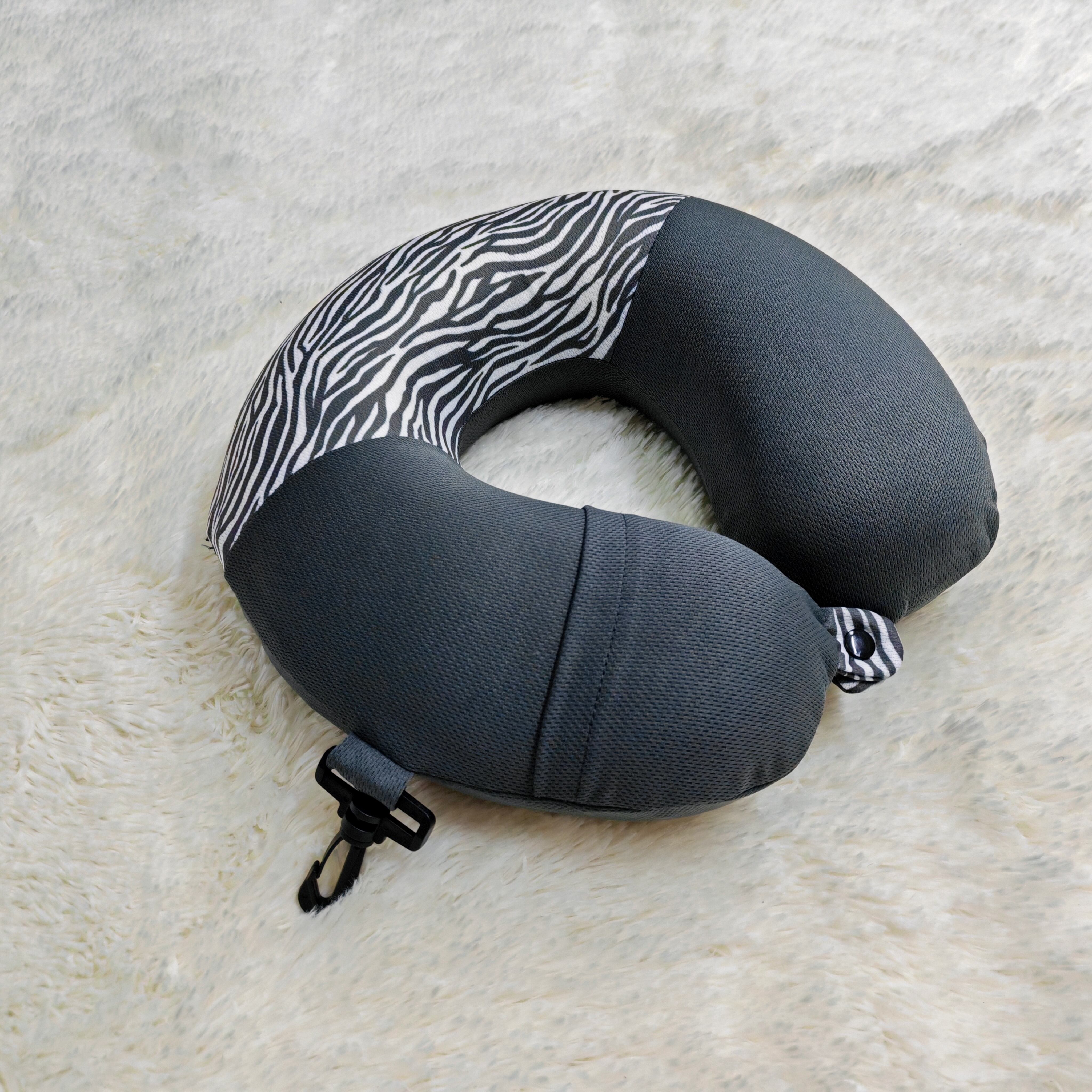 Memory Foam Neck Travel Pillow with Digital printed and Eye mask set details