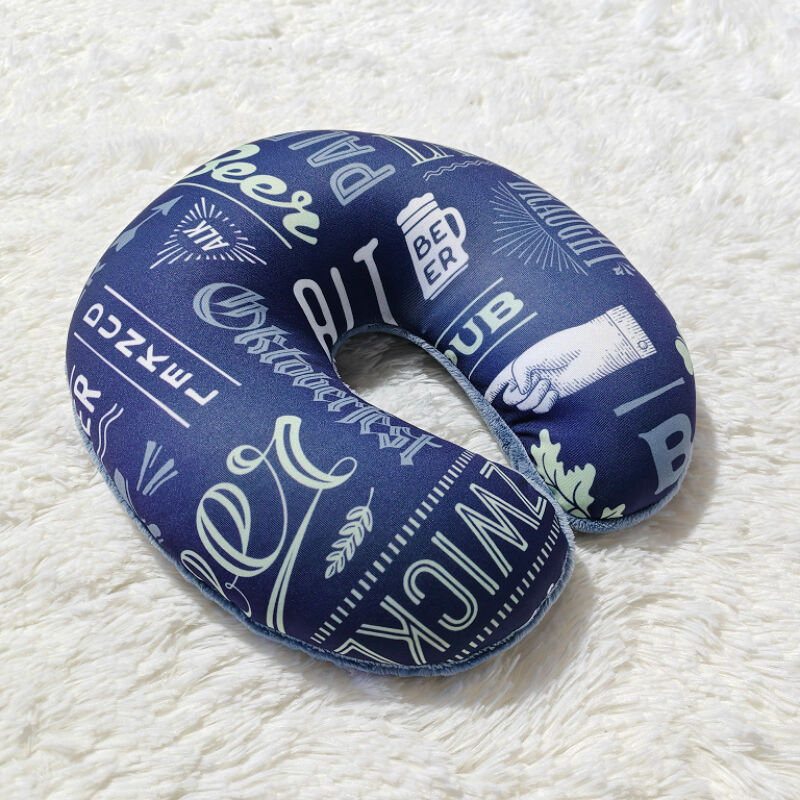 Spandex Micro-beads Printed Travel Neck Pillow supplier