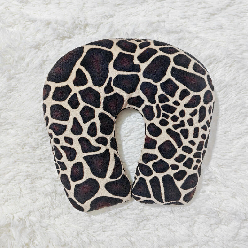 Printed Soft Fleece Travel Pillow factory