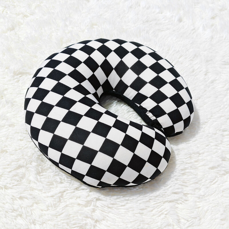 Spandex Micro-beads Printed Travel Neck Pillow