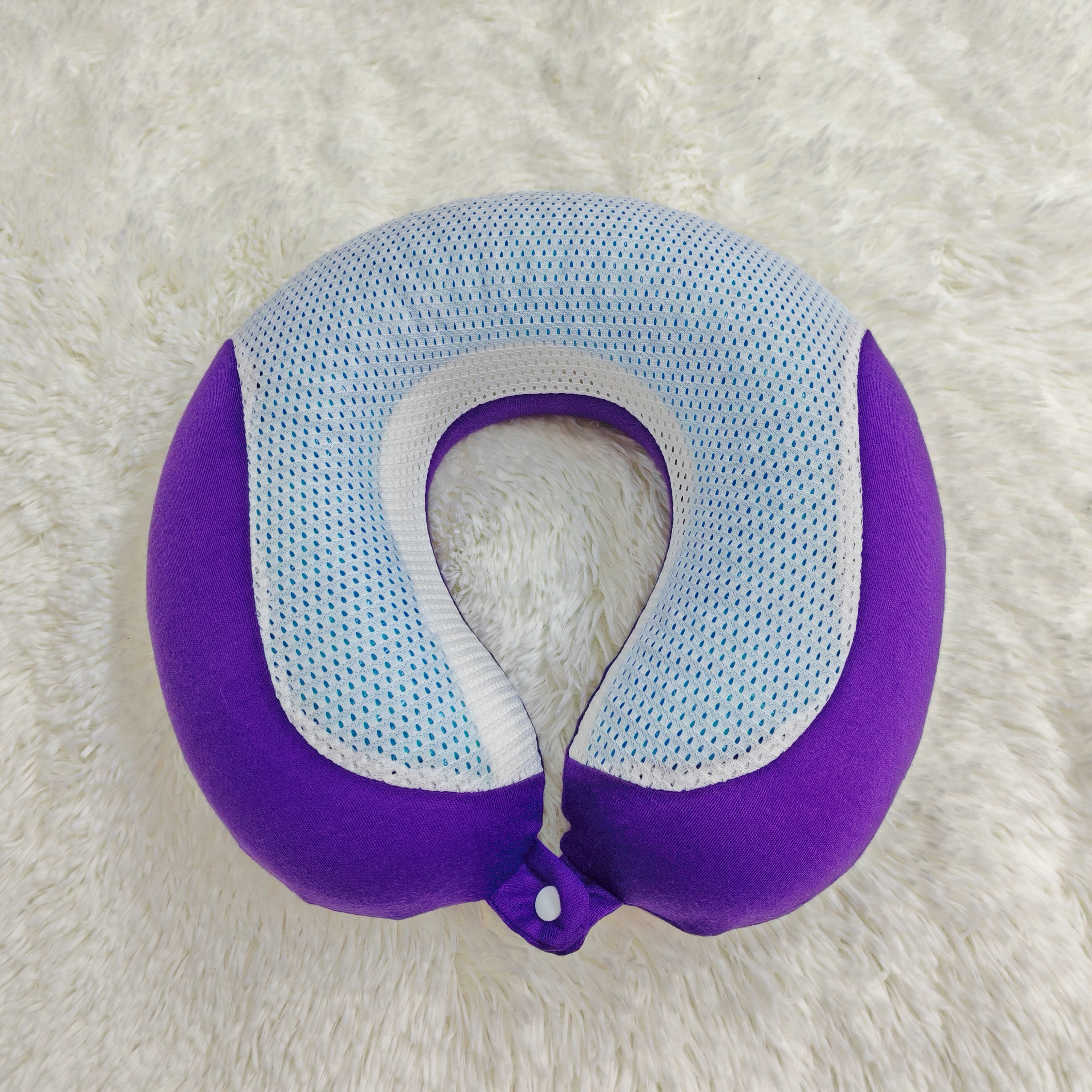 Comfortable Memory Foam Neck Travel Pillow with Cooling Gel manufacture