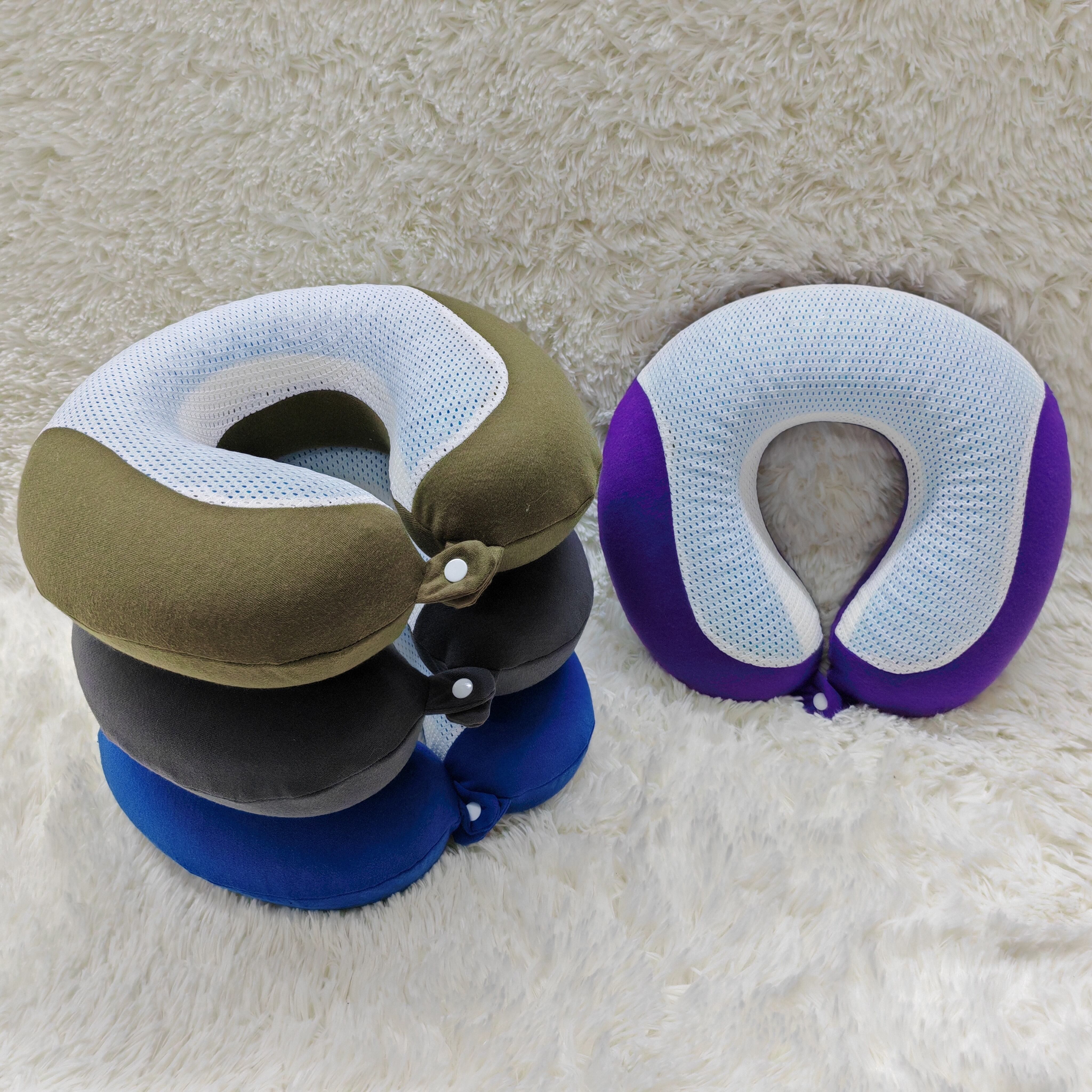 Comfortable Memory Foam Neck Travel Pillow with Cooling Gel supplier