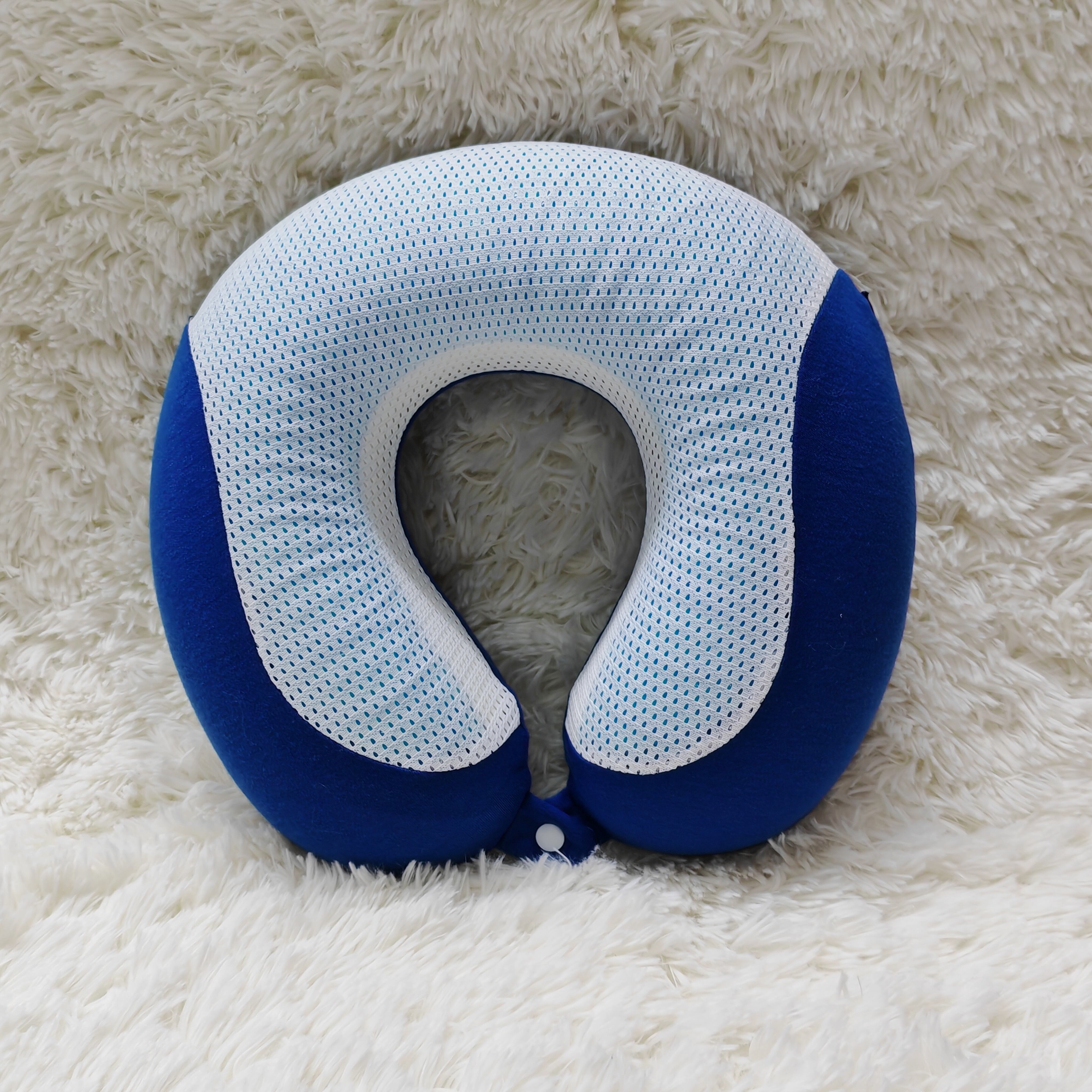 Comfortable Memory Foam Neck Travel Pillow with Cooling Gel manufacture