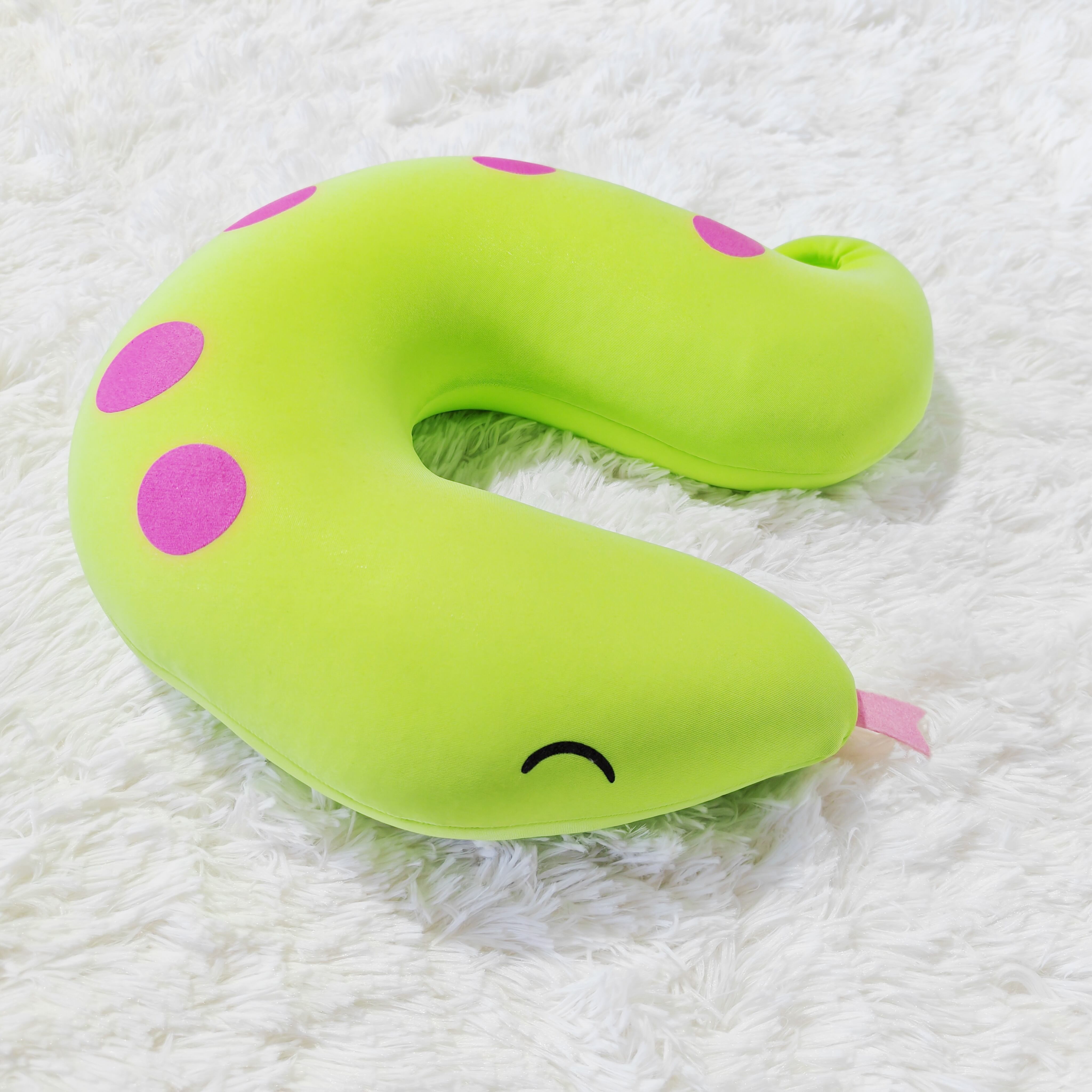 Cute Animal Face design Neck Travel Pillow Digital Printed details