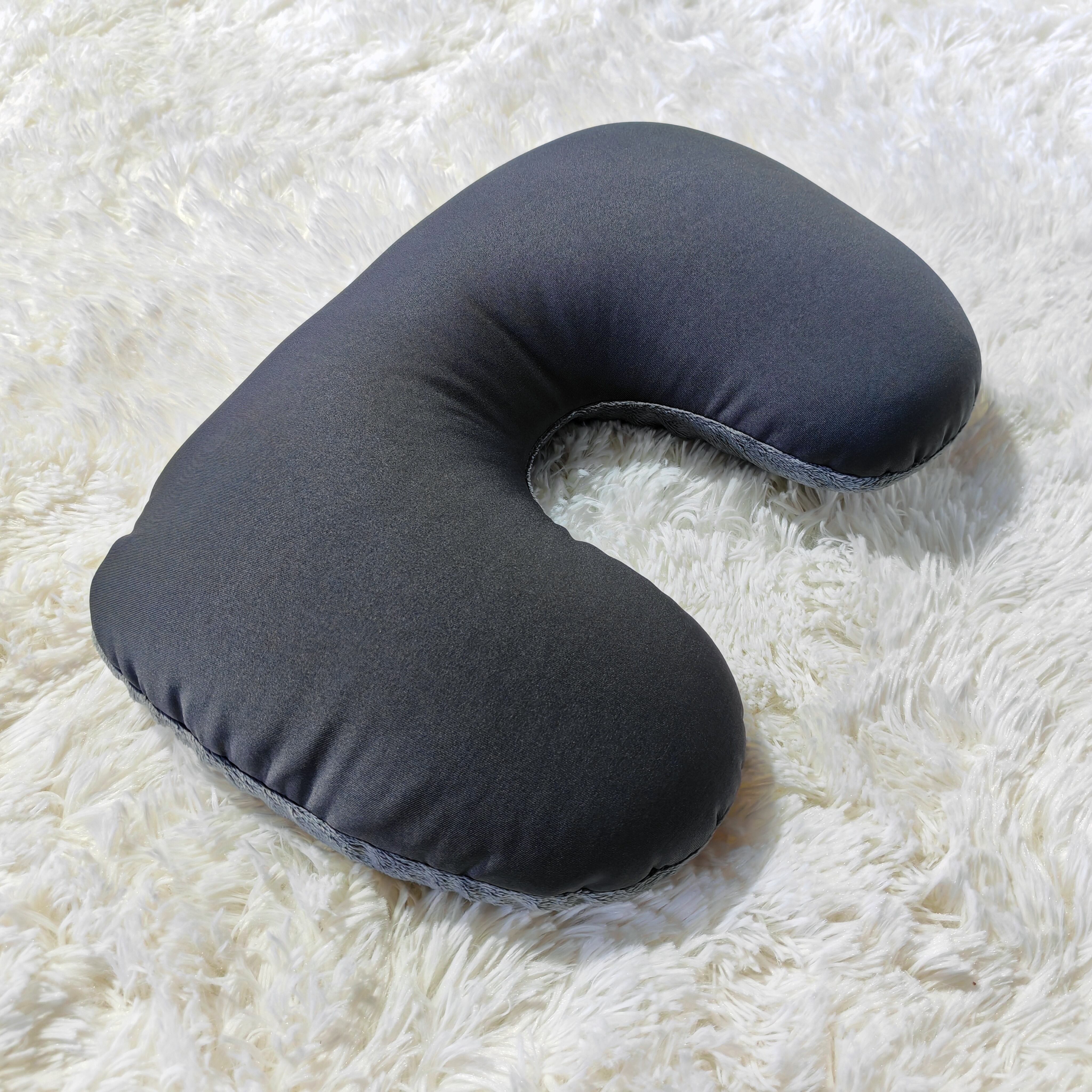 Travel Neck Pillow 2 in1 Microbeads Solid Convertible Cushion