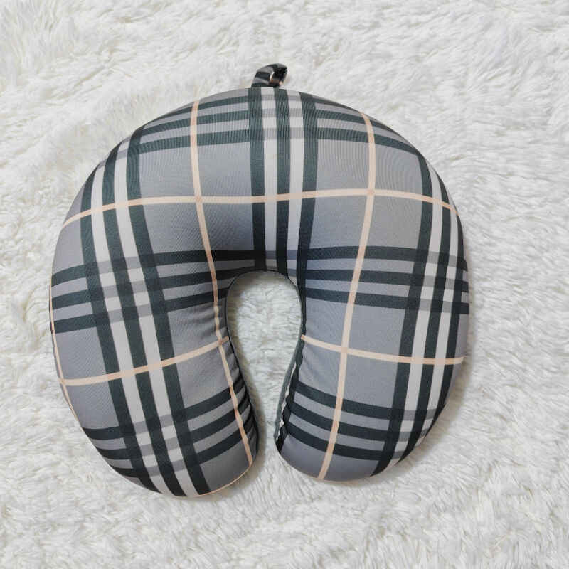  Spandex Micro-beads Printed Travel Neck Pillow manufacture