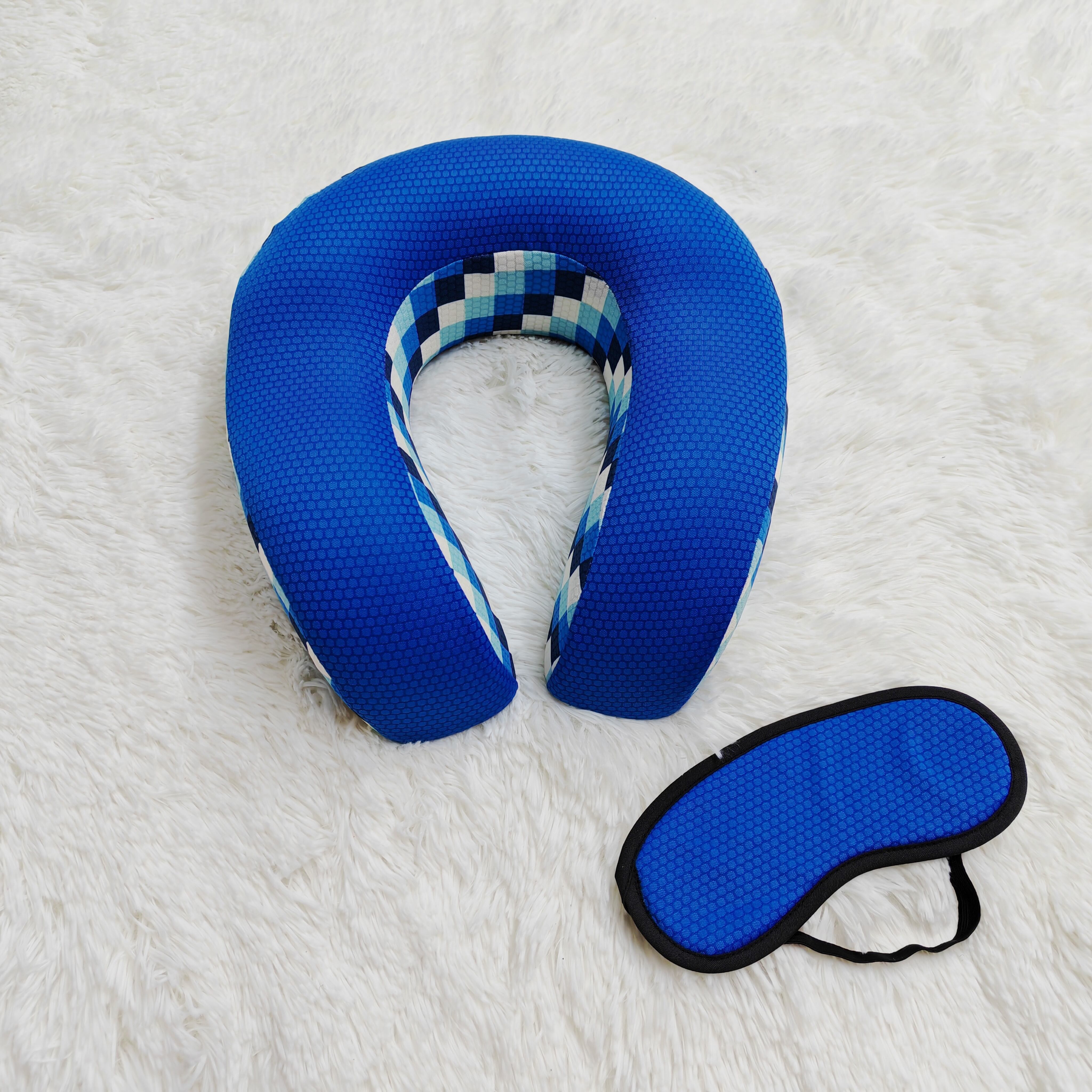 Comfortable Memory Foam Neck Travel Pillow Eye mask set details