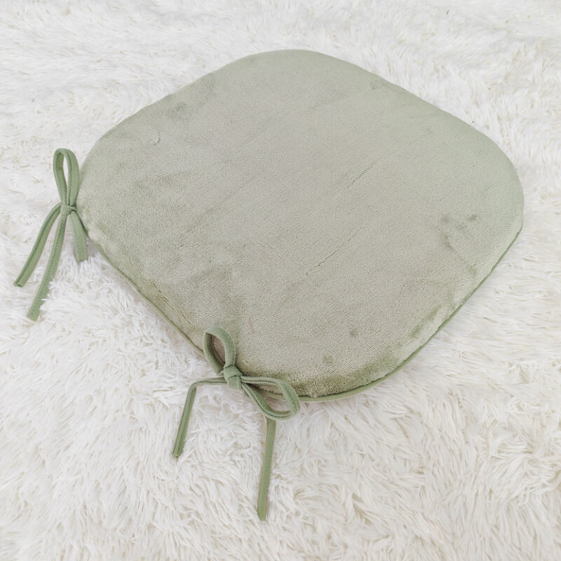 Seat Cushion with Ties Durable Flannel Fabric Reversible details