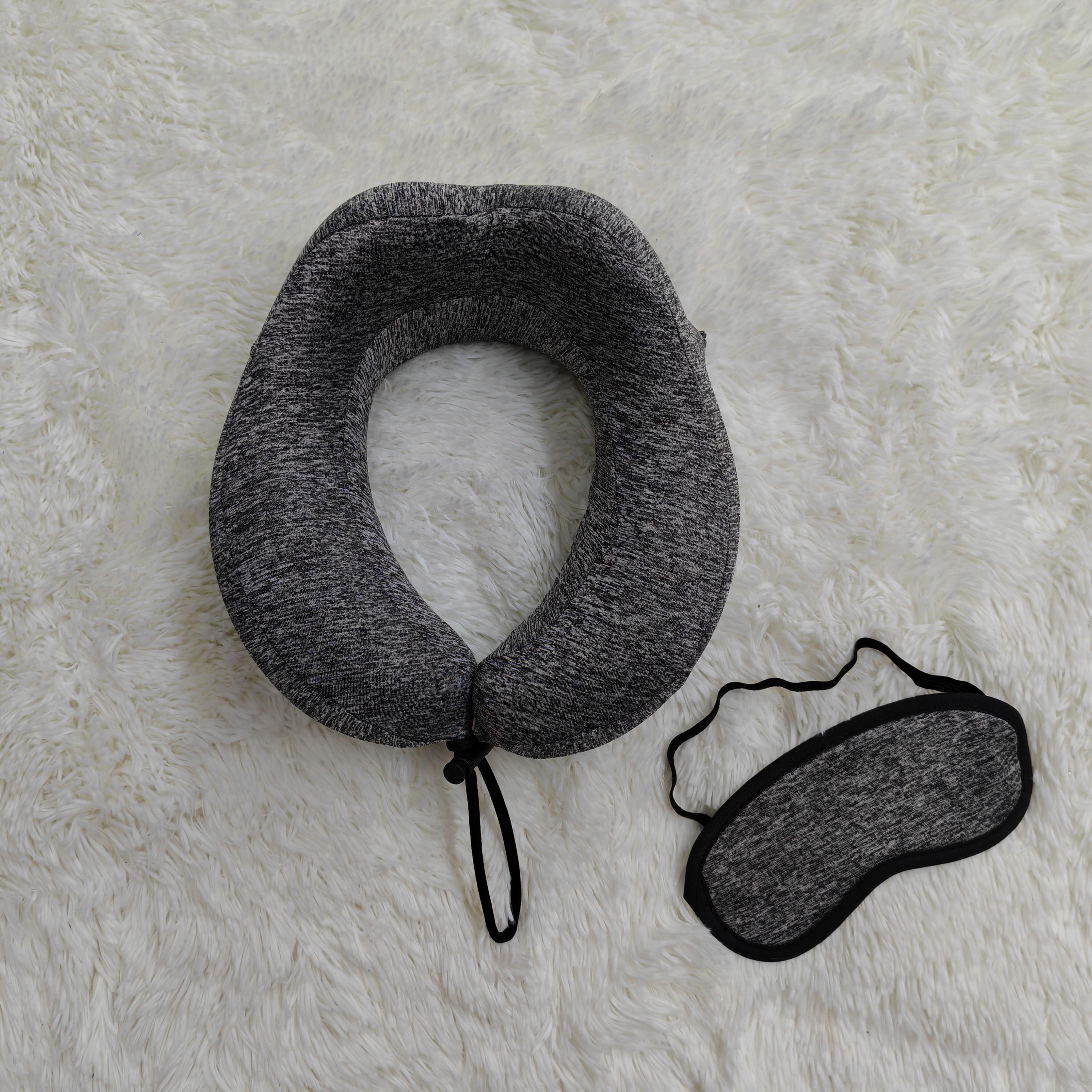 Comfortable Memory Foam Neck Travel Pillow Eye mask set details