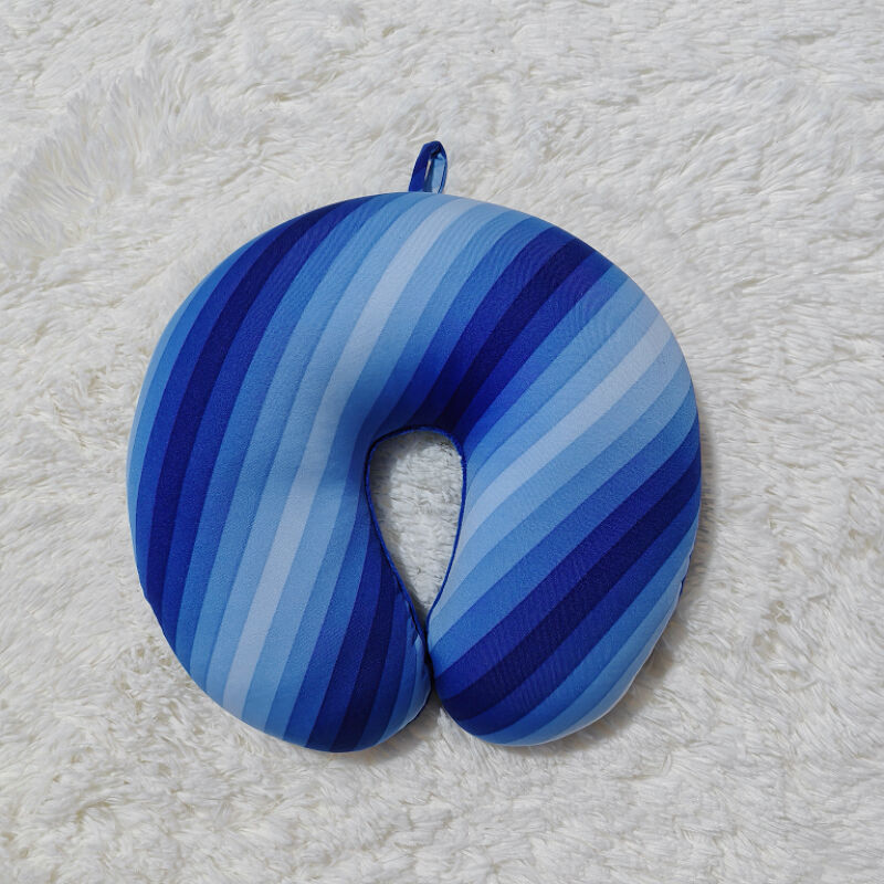  Spandex Micro-beads Printed Travel Neck Pillow manufacture