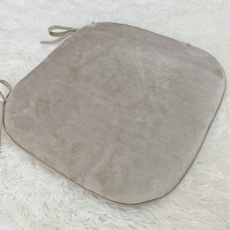 Seat Cushion with Ties Durable Flannel Fabric Reversible details