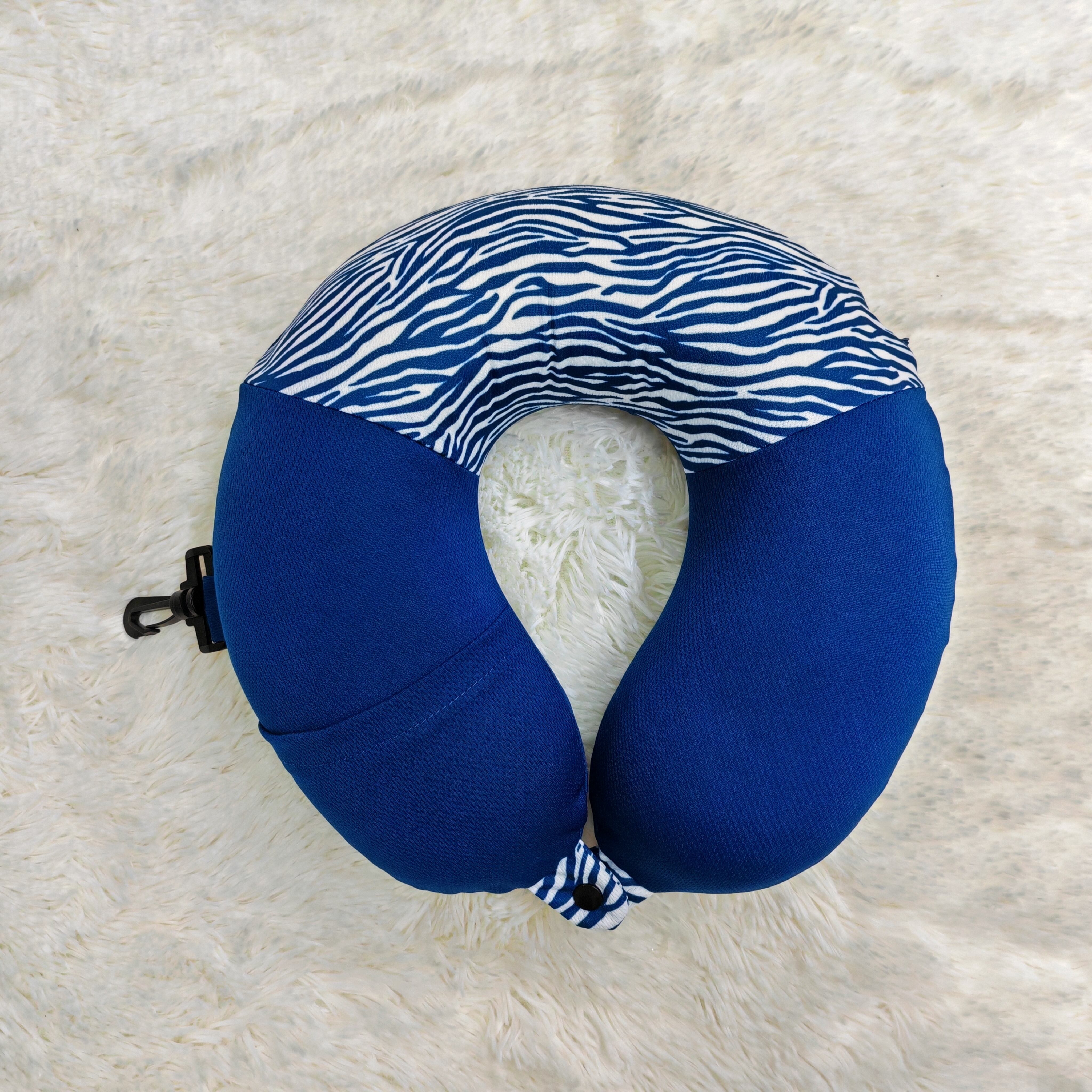 Memory Foam Neck Travel Pillow with Digital printed and Eye mask set supplier