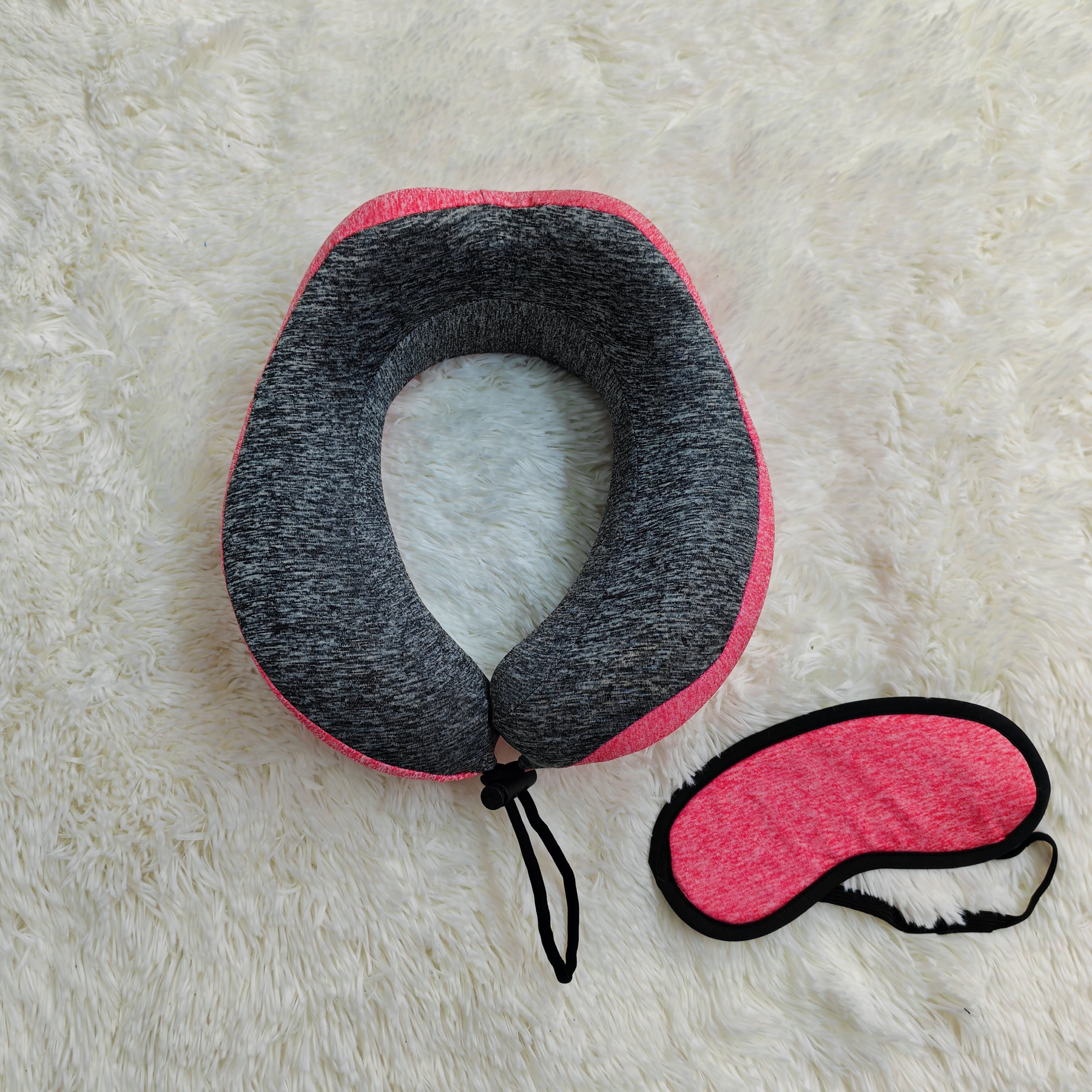 Comfortable Memory Foam Neck Travel Pillow Eye mask set