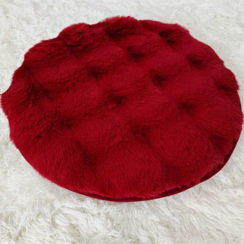 Rabbit Fur Seat Cushion Memory Foam Pad manufacture