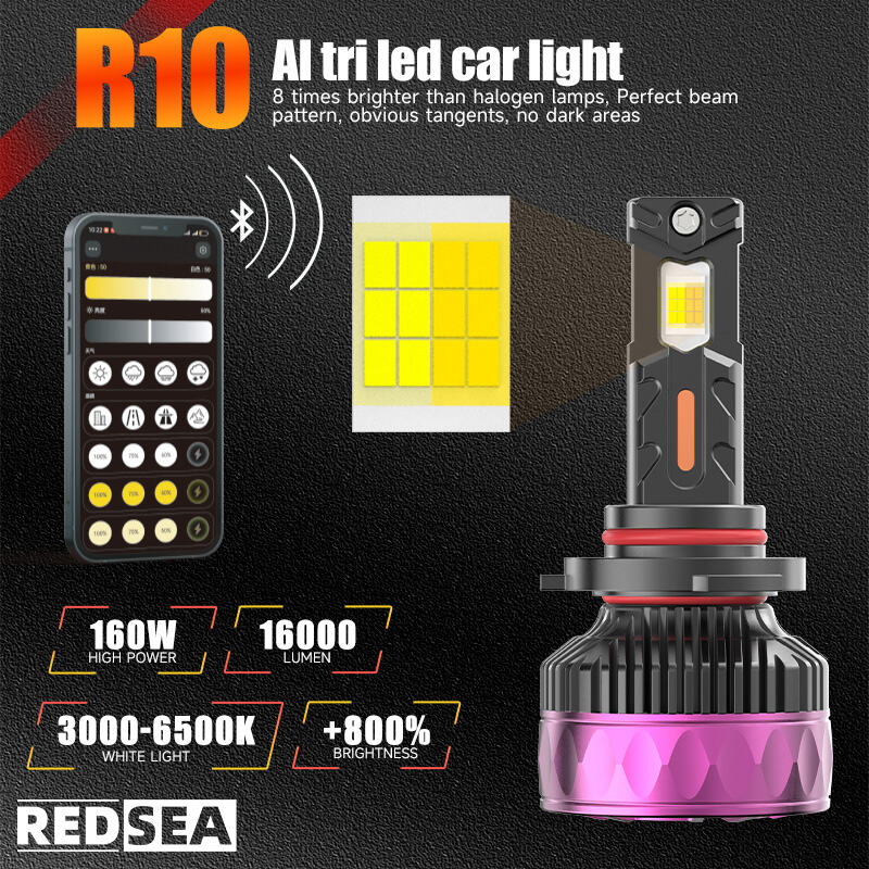 redsea r11 car led headlight 160w 16000lm-2