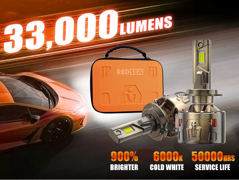 redsea r33 330w 33000lm led headlight bulbs258-4