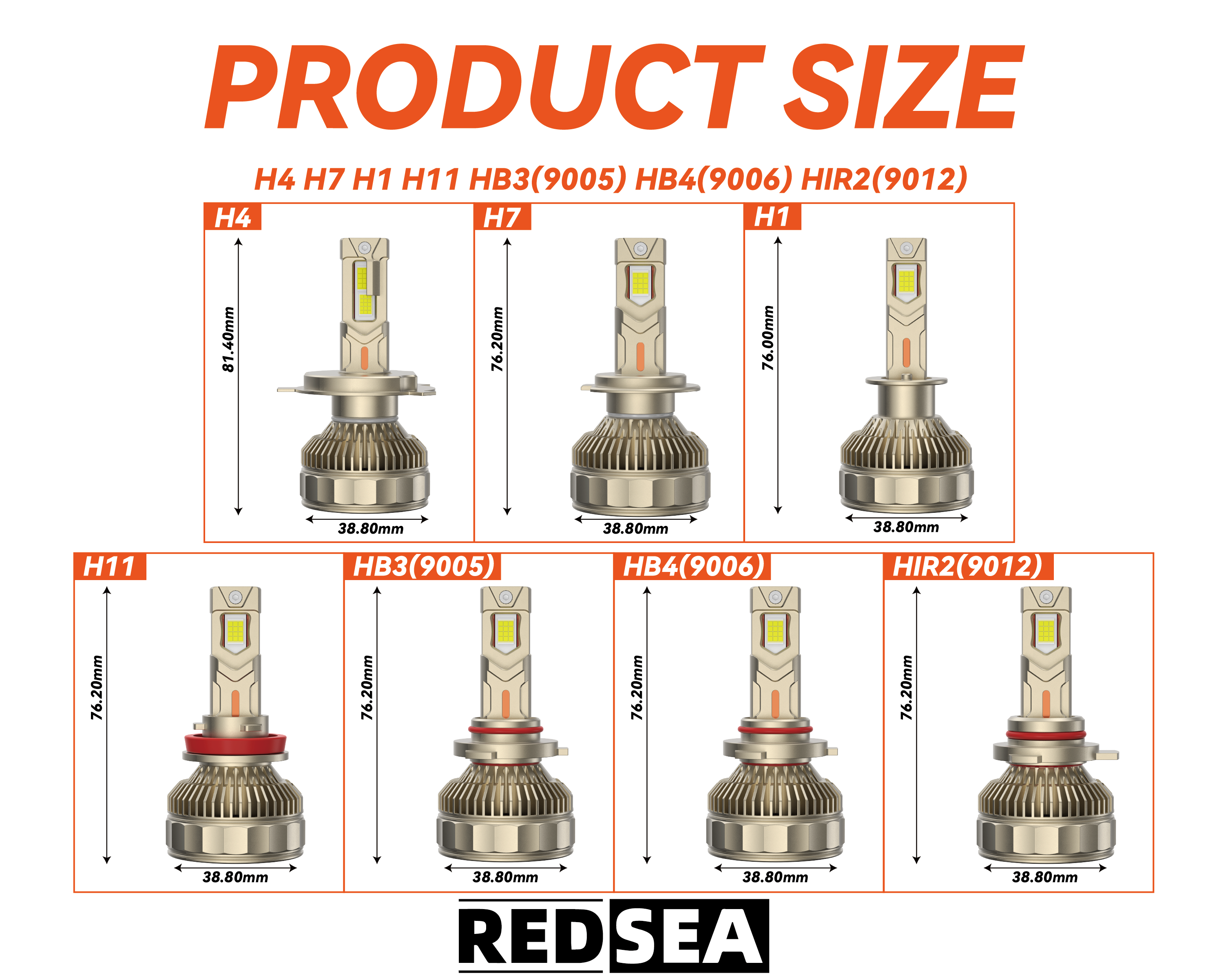 redsea r32 car led headlight 300w 30000lm-1