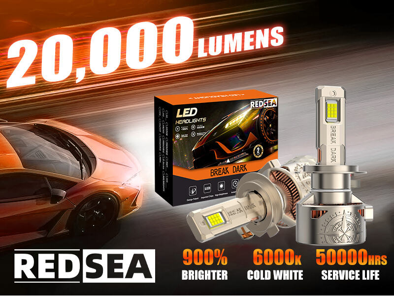 redsea r20 led headlight bulbs 200w 20000lm-4