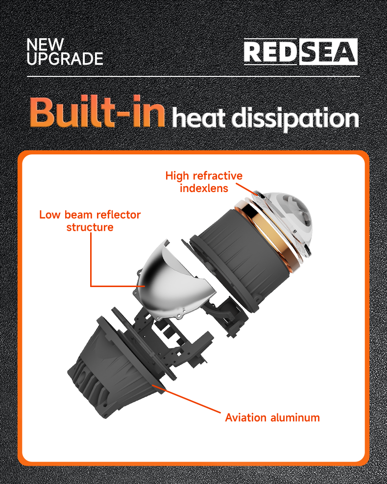 REDSEA G30 LED FOG PROJECTOR Lamp 35-45w 3500-4500lm
