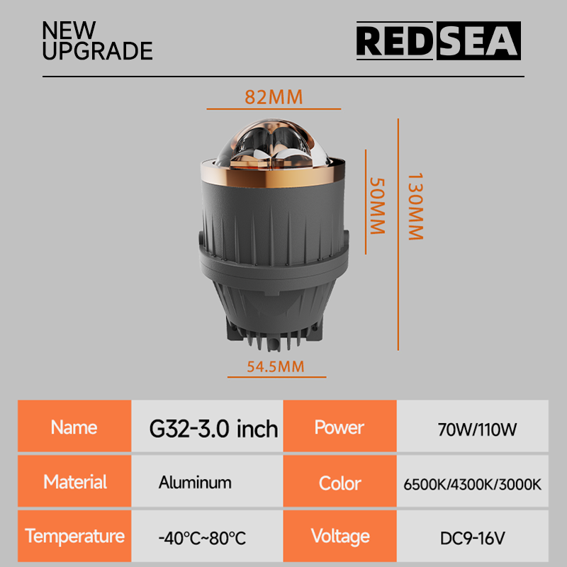 REDSEA G32 LED FOG PROJECTOR Bulb 35-55w 3500-5500lm