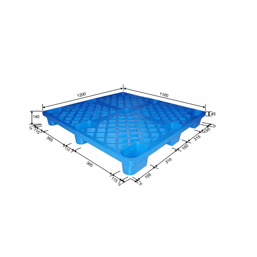 1200x1100x140mm 9 feet nestable plastic pallet