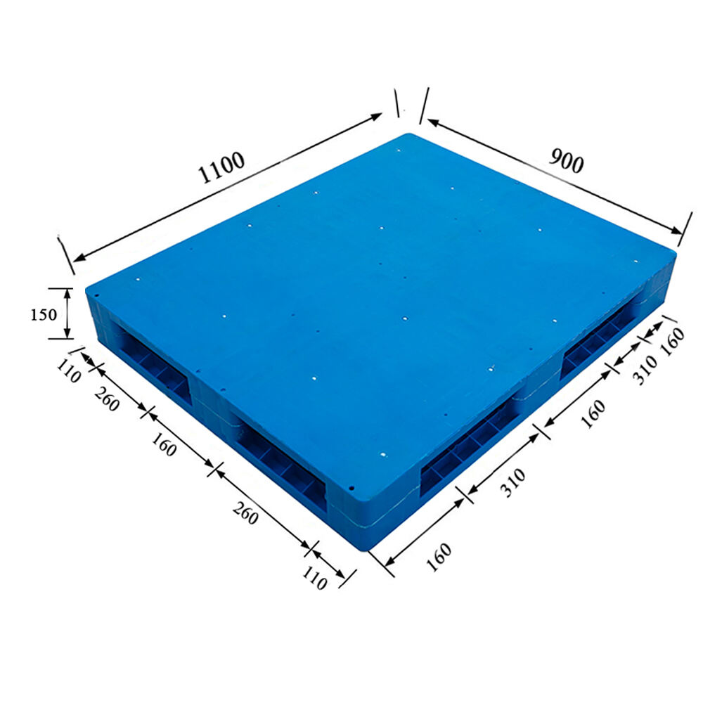 1100x900mm Small Double face plastic pallet hdpe plastic display pallet supplier