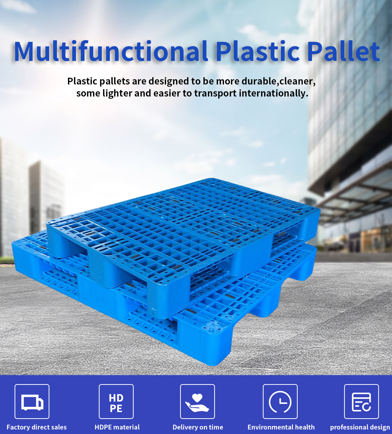 How to determine the type of plastic in the plastic pallet?