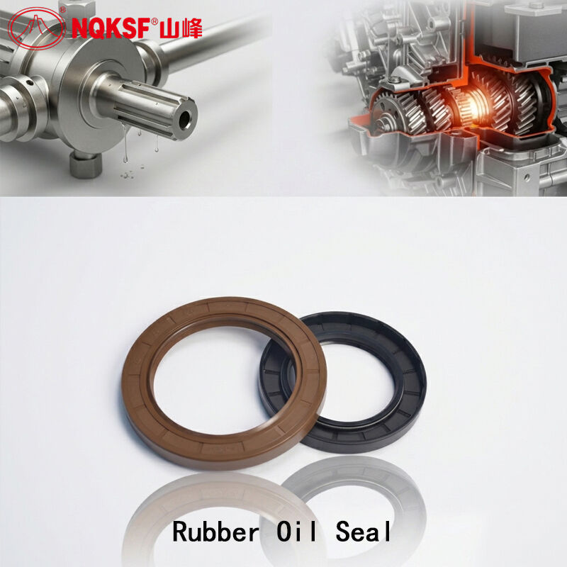 What are the advantages of using an NBR rubber oil seal in oily media?