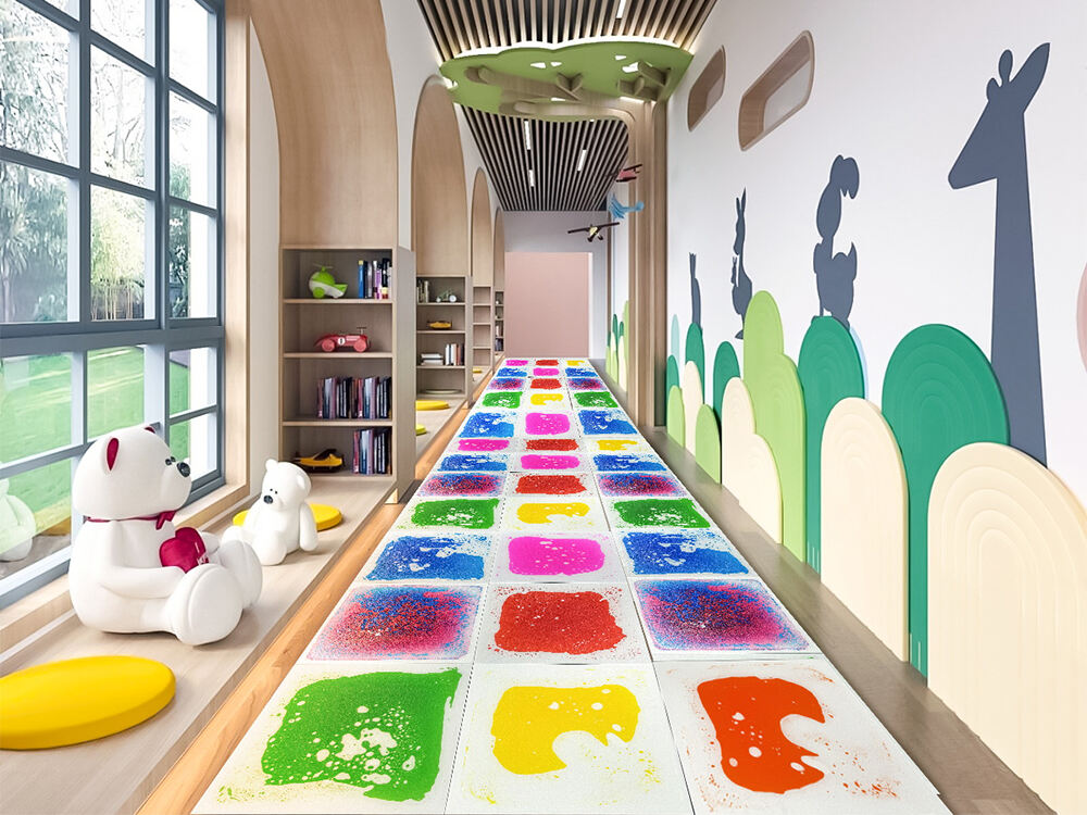 Special Sensory Liquid Floor Tiles in a Rehabilitation Center