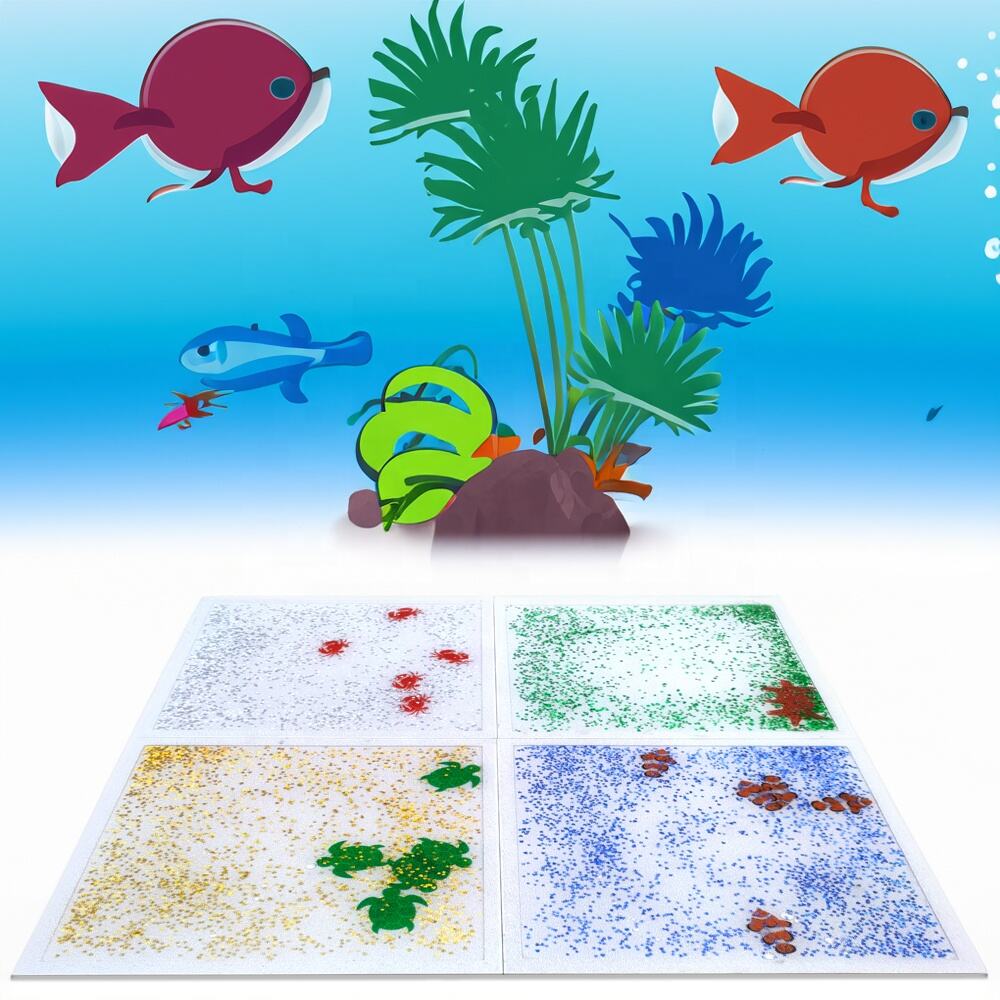  HF Sensory Liquid Floor Tiles:Interactive Sensory Mat for Engaging Play  