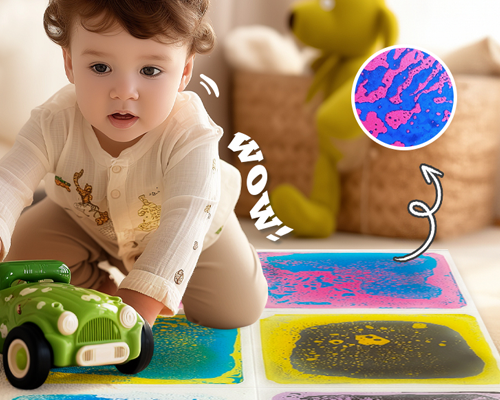 Innovative Design Leads the Trend , and Liquid Floor Tiles Become the New Favorite of Educational Sensory Toy