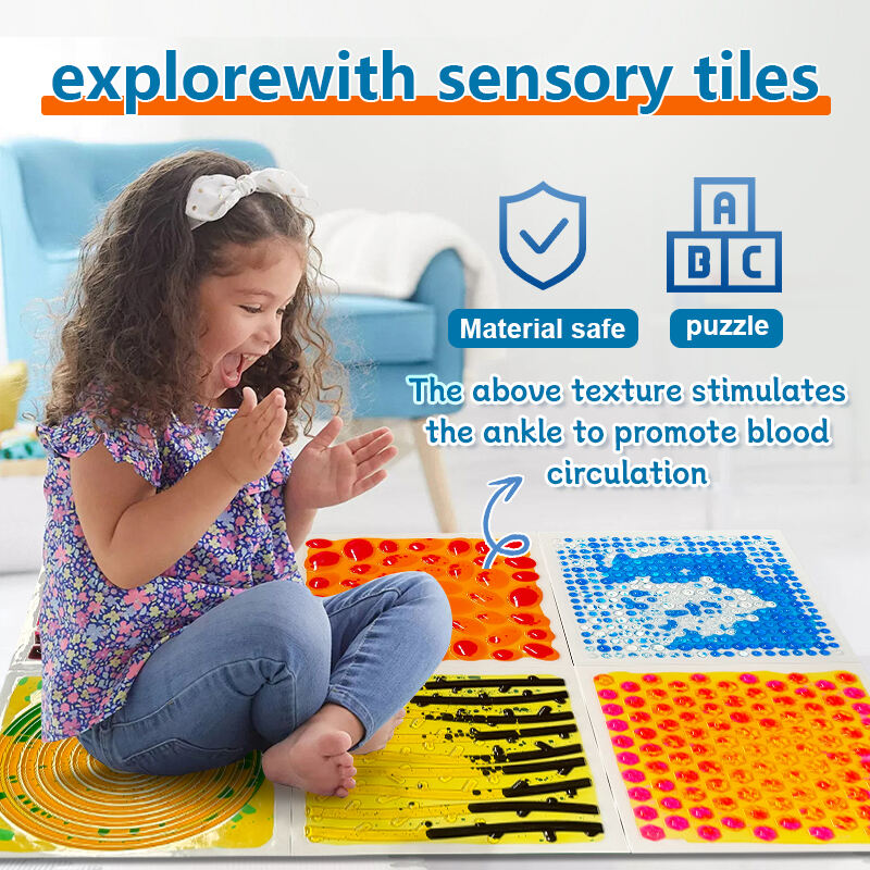 HF Sensory Liquid Floor Tiles  :Calming Sensory Liquid Tiles for Stress Relief