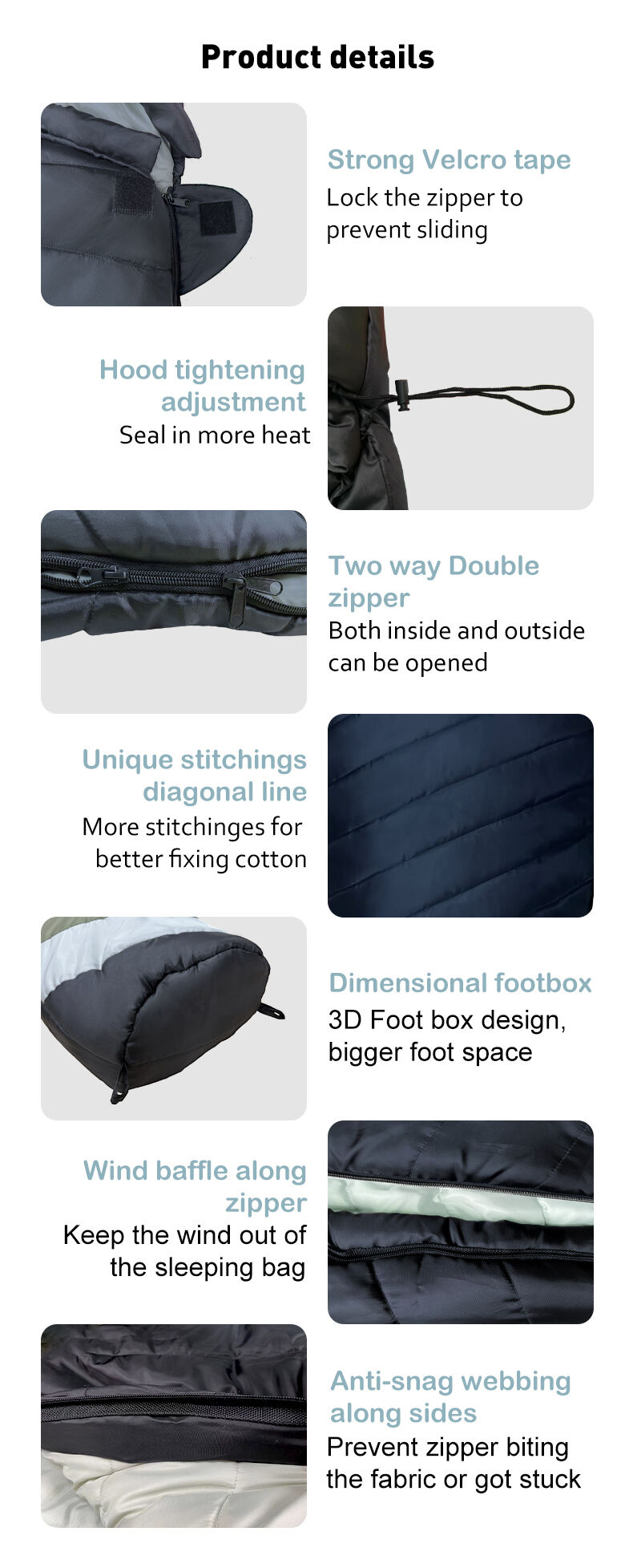 Four Seasons Mummy Sleeping Bag manufacture