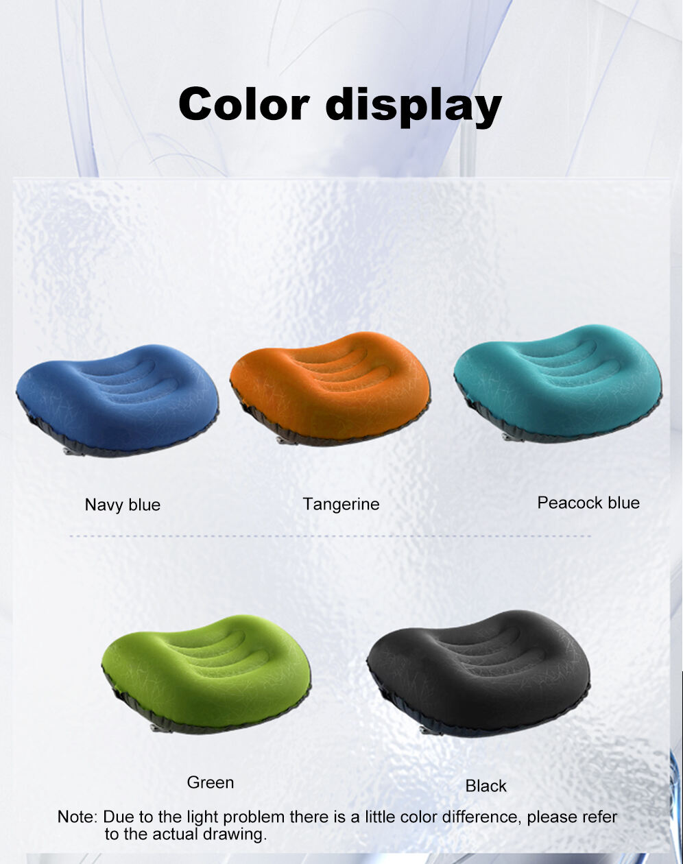 Embossed Drop-plastic Strap Crescent-shaped Pillow manufacture