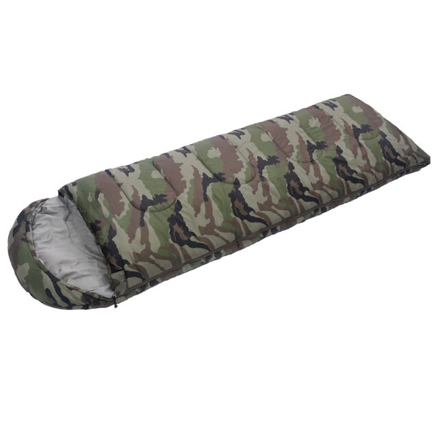 Customizable Outdoor Waterproof Matte Printing Camouflage Military Emergency 3 Season Envelope Sleeping Bag For Camping