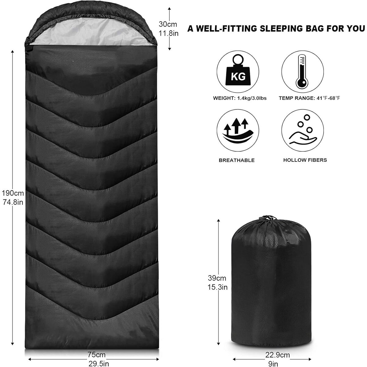 Envelop Sleeping Bag details